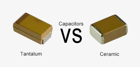 Tantalum and ceramic capacitor