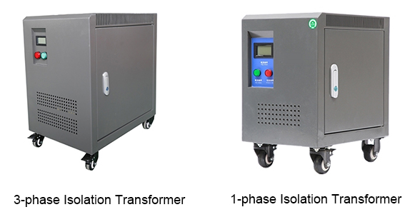 1-phase vs 3-phase isolation transformer