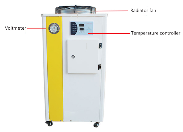 1 ton water chiller front side detail features