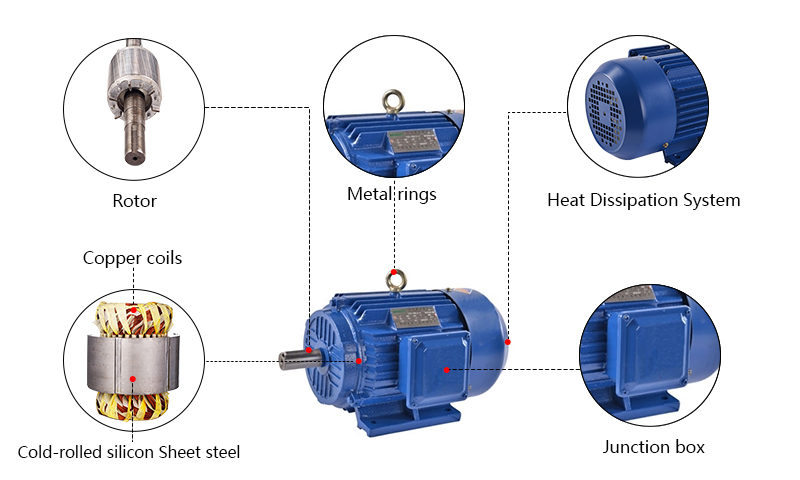 1100W AC Induction Motor Details