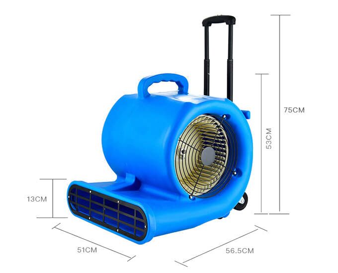 1500W floor blower dimension