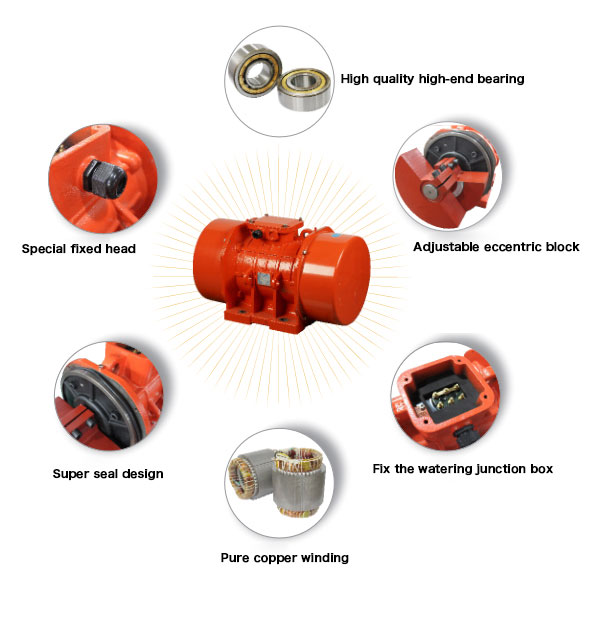 3 Phase vibration motor structure