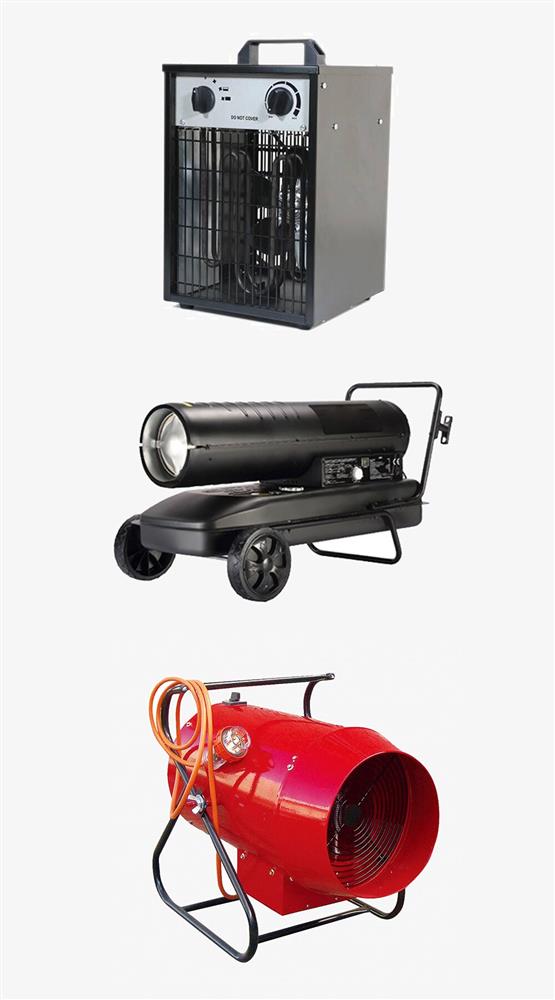 3 types of fan heater