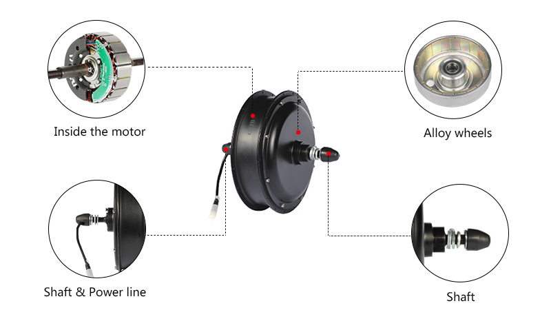 3000W Gearless Hub Motor Details