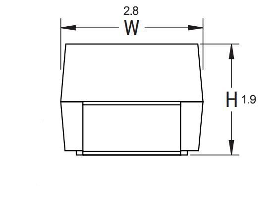330uf 2.5V tantalum capacitor SMD dimension