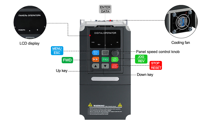 3 hp Single Phase to Three Phase VFD Details