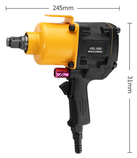 5000 rpm air impact screwdriver dimension