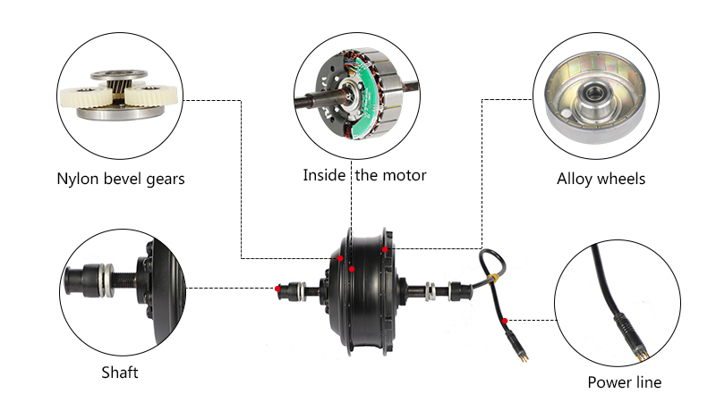 500W Gear Hub Motor Details