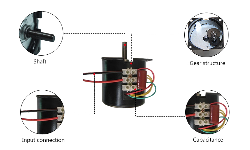 thumbnail image 2 of XINHUANGDUO 220V AC Synchronous Gear Motor – 14W To 28W – 2.5-100 RPM – Low Speed 2 of 4