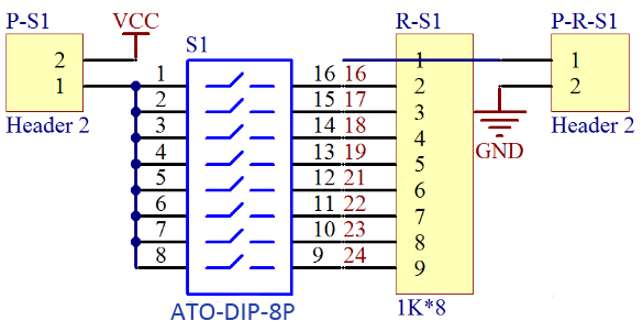 8 Position DIP Switch Wiring