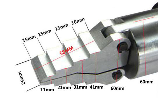 8 ton hydraulic flange spreader head dimension