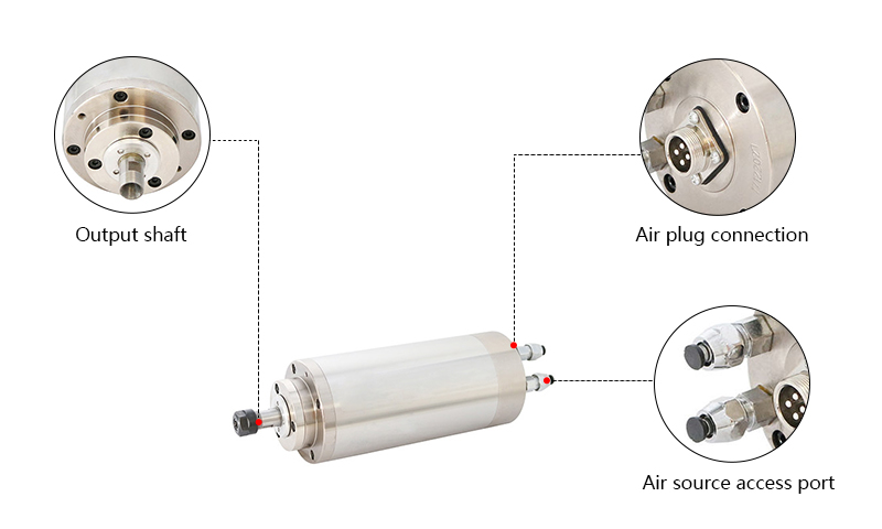 800W Water Cooled CNC Spindle Motor Details