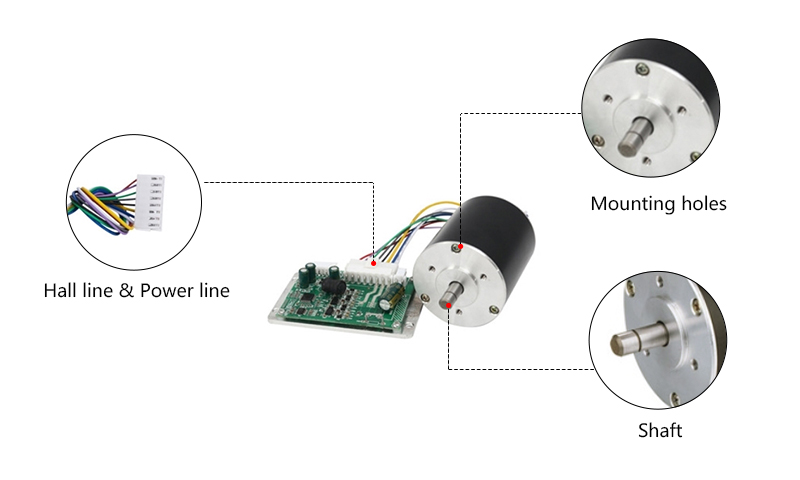 9000 rpm Small Brushless DC Motor Dateils