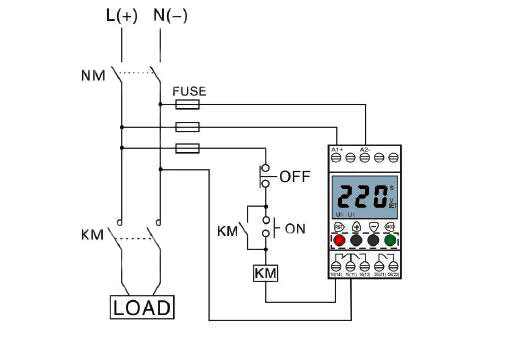 Voltage Monitoring Relay, Under/Over Voltage, 1 Phase, 110  