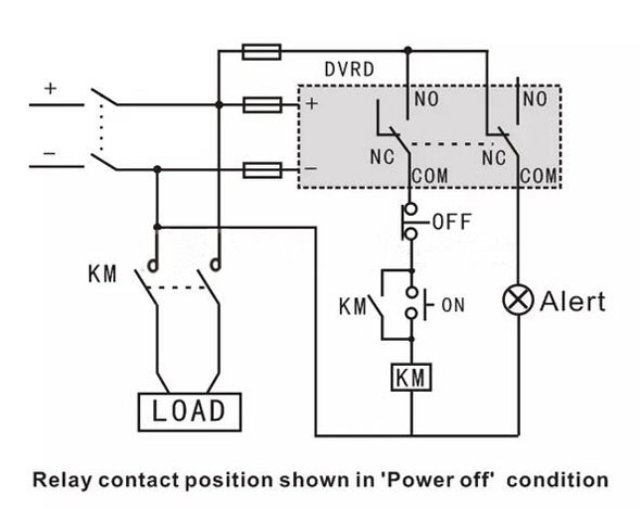 DC Voltage Monitoring Relay, Under/Over Voltage, 12V/24V ...