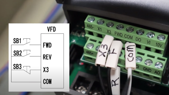 How to Set VFD with Terminal Control.