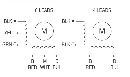 NEMA 23 hybrid stepper motor wiring diagram