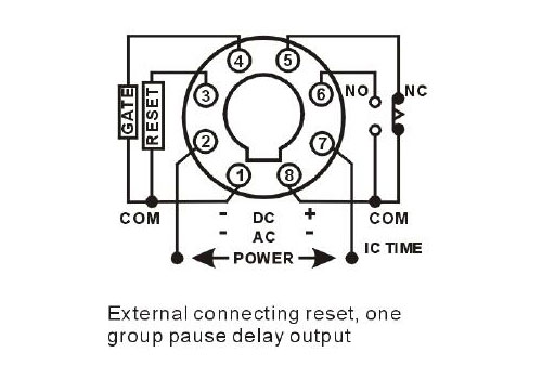 Mode 1 Timer Relay Connection Diagram