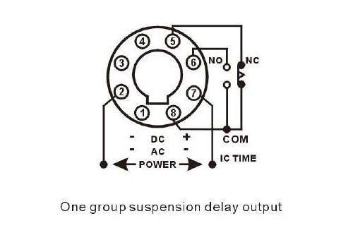 Mode 3 Timer Relay Switch Output Connection