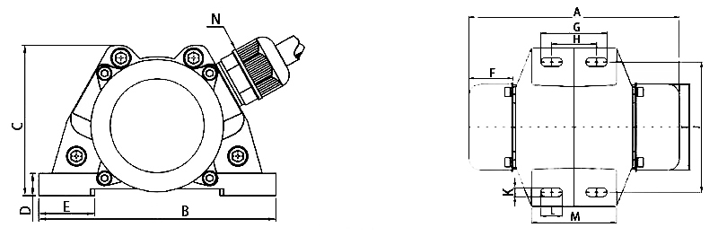 asynchronous vibration motor.