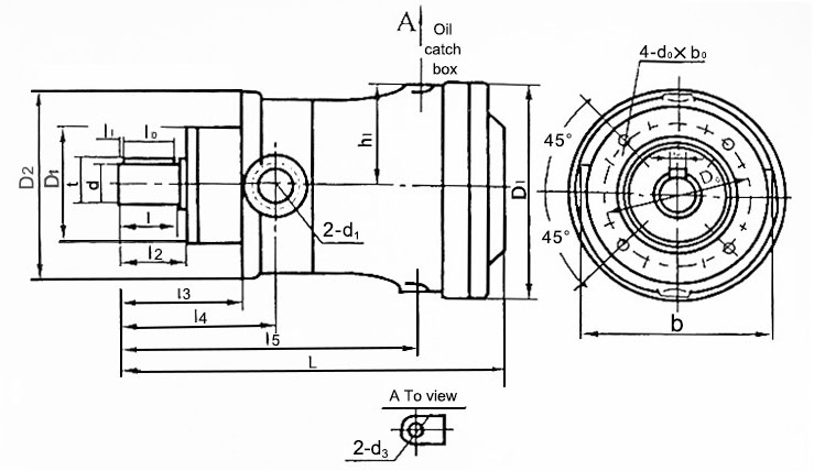Axial piston pump dimension