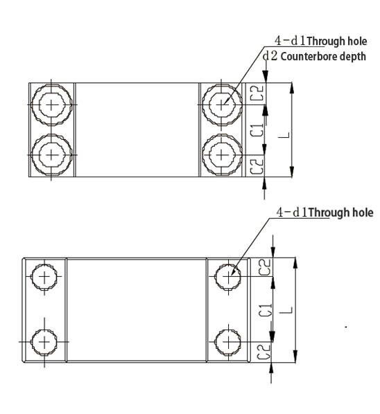 Ball screw end support dimension