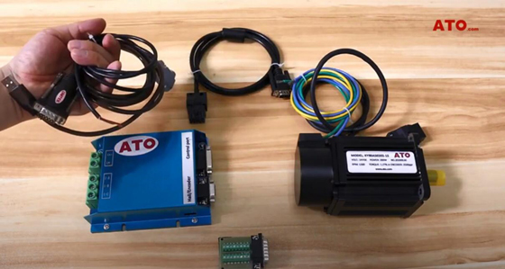 Basic components of DC servo motor kit