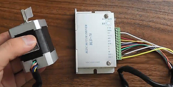 BLDC motor connect with driver