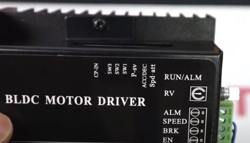 bldc motor drive wiring panel