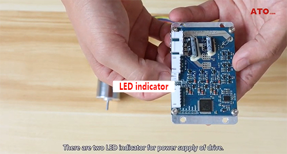 BLDC motor led indicator