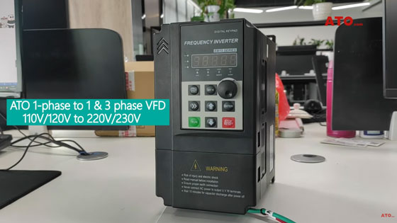 1 Phase to 3 phase vfd