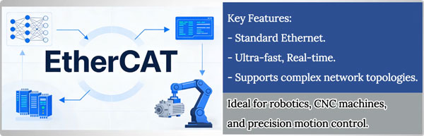 10 industrial communication protocols EtherCAT