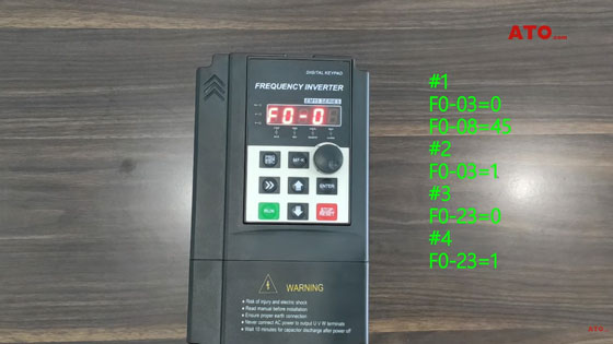 120V to 220V vfd  keypad