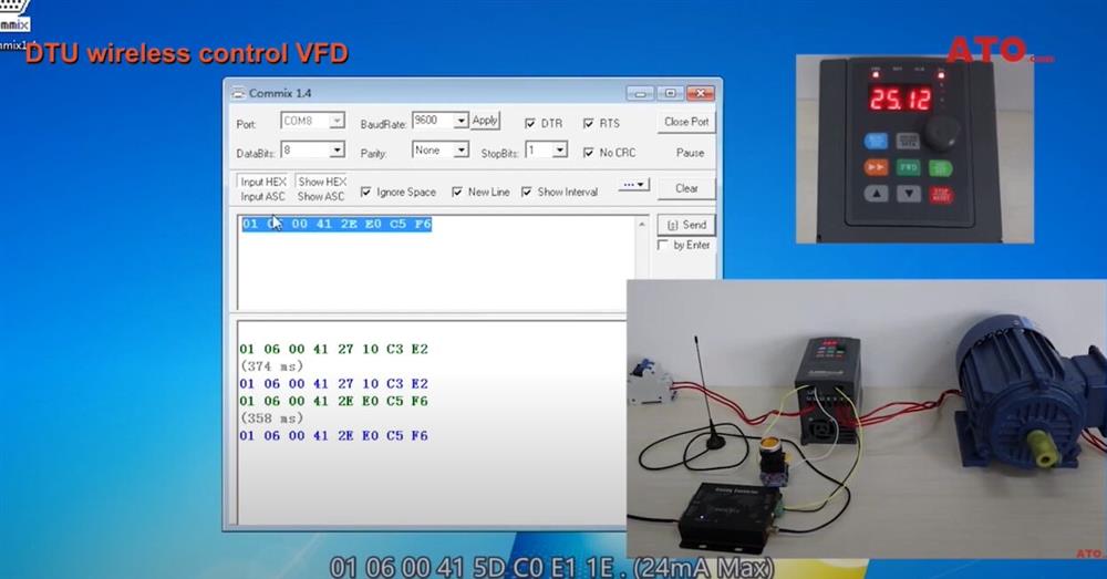 DTU wireless control VFD