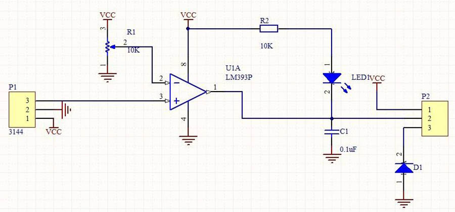 Hall voltage sensor circuit principle