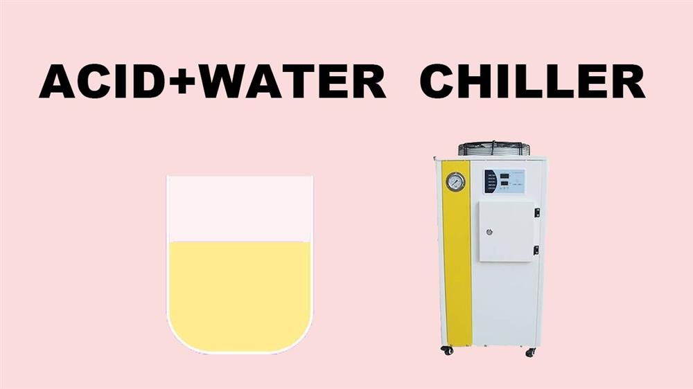 Acid clean water chiller