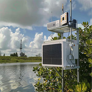 Air quality sensor in water body environment
