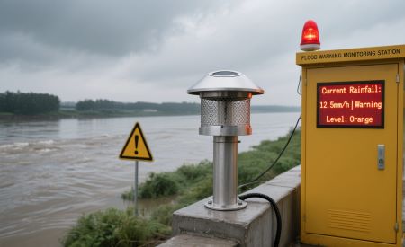 Application of rain sensor in flood warning