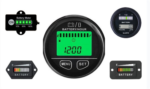 Battery indicator five types.