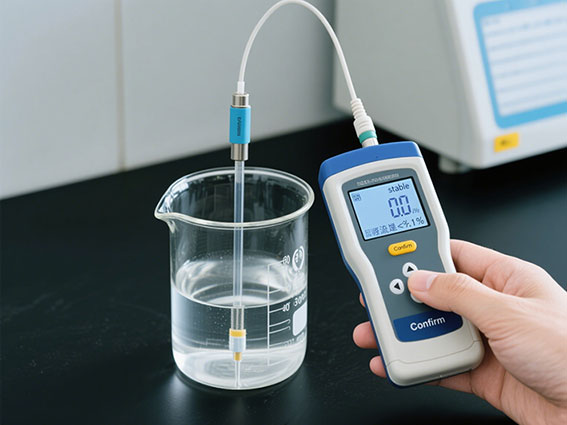 calibrate conductivity sensor the first point