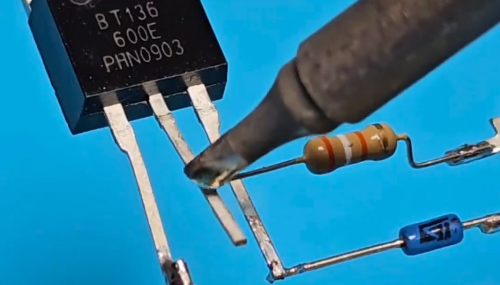 Connect the resistor to the main circuit