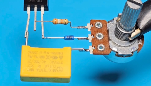 Connect the safety capacitor