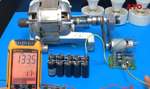 Convert a bldc motor into a generator converting ac to dc