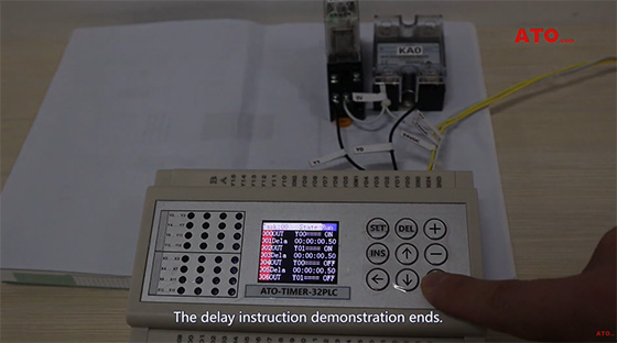 Delay instruction end