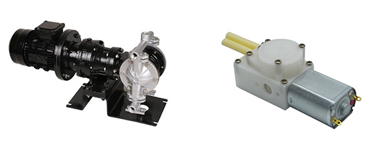 Diaphragm pump and peristaltic pump