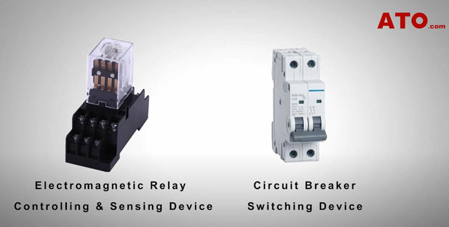 Difference between relay and circuit breaker