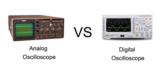 Digital and analog oscilloscope