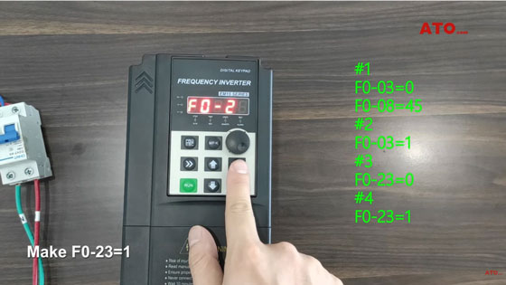 Frequency inverter panel