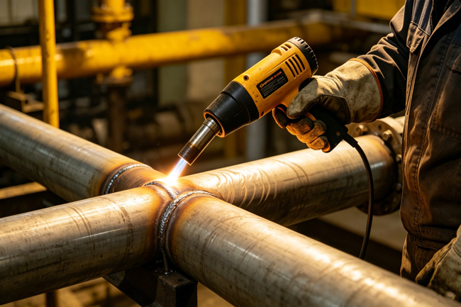 Heat gun for industrial applications