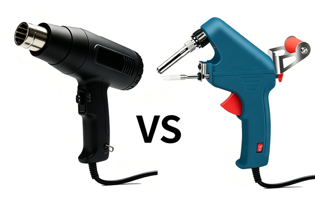 Heat gun vs soldering gun image